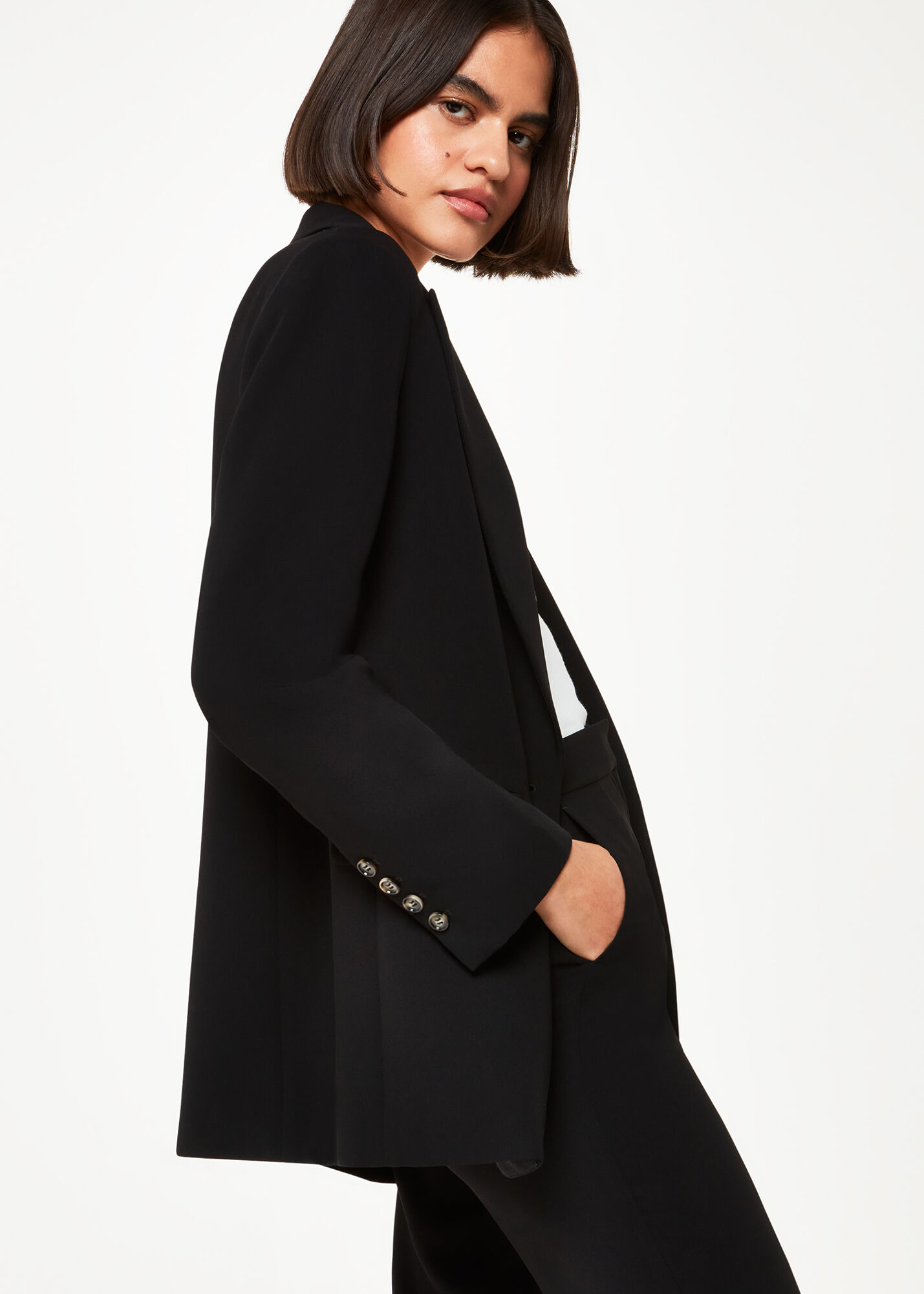 Black boyfriend coat cheap
